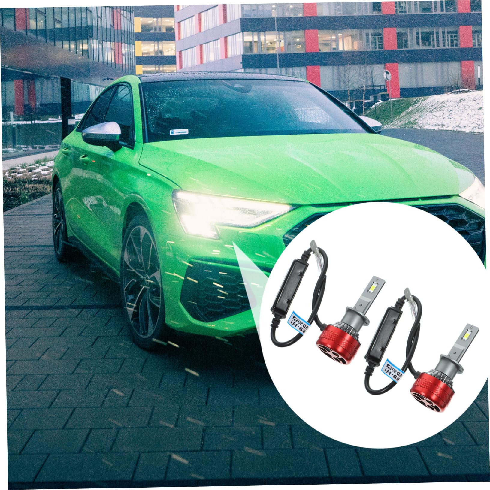 Lampadine LED per Fari Auto H1, Coppia in Alluminio | Ricambio Fari Anteriori, Illuminazione Stabile e Massima Luminosità, Visibilità Notturna Migliorata