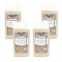 OLTRESOLE Riso Basmati Artigianale – chicco lungo dall’aroma distintivo, ideale per Insalate, piatti orientali e riso pilaf, confezione da 4 Pacchi da 500 g sottovuoto