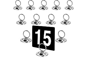 New Star 1.5" Table Tent Holders with Rings for Event Decor, Menus,...