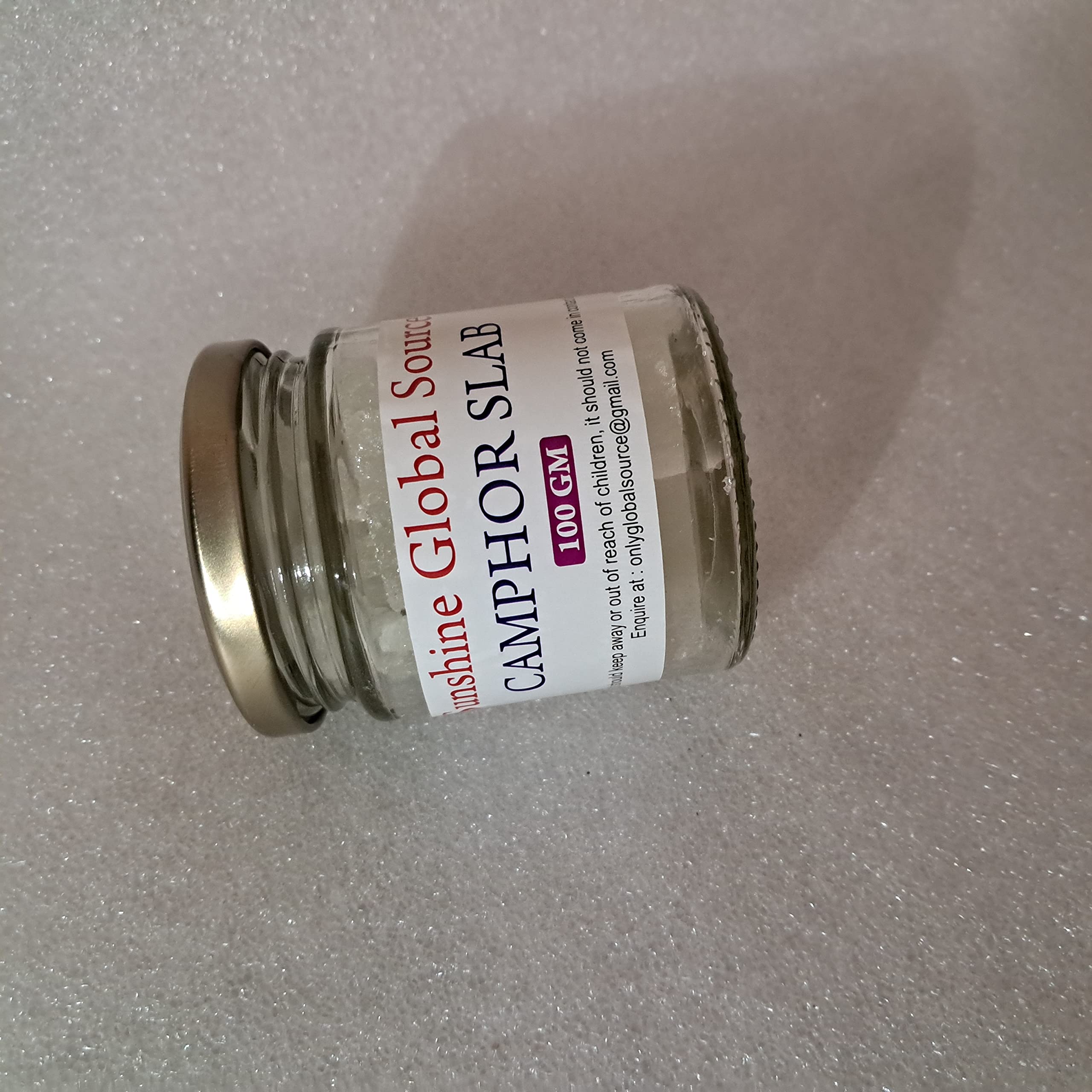 Sunshine Global Source Pure Camphor Organic Slab | From Original Source | Kapoor for Pooja in Fresh Form | Natural Fragrance for Hawan, Diffuser, Air Purification.