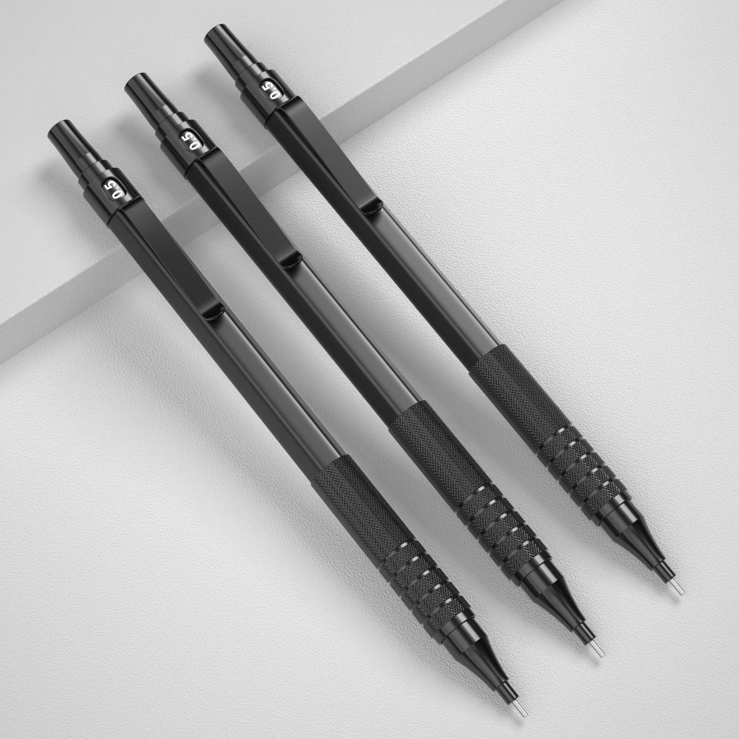 Buy Nicpro 0.5 mm Mechanical Pencils Set with Case, 3 Metal Artist
