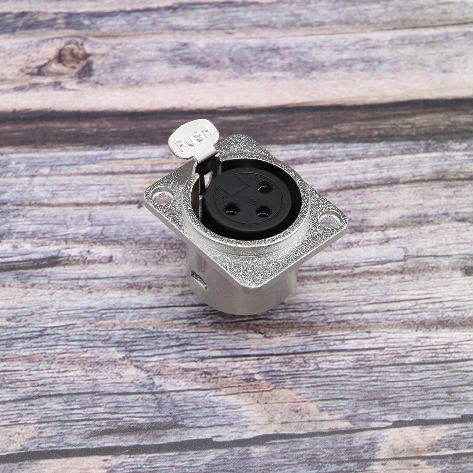 5 Connettori XLR Femmina A 3 Pin – Presa Audio In Metallo Per Montaggio A Pannello, Adattatori Per Microfono - 4