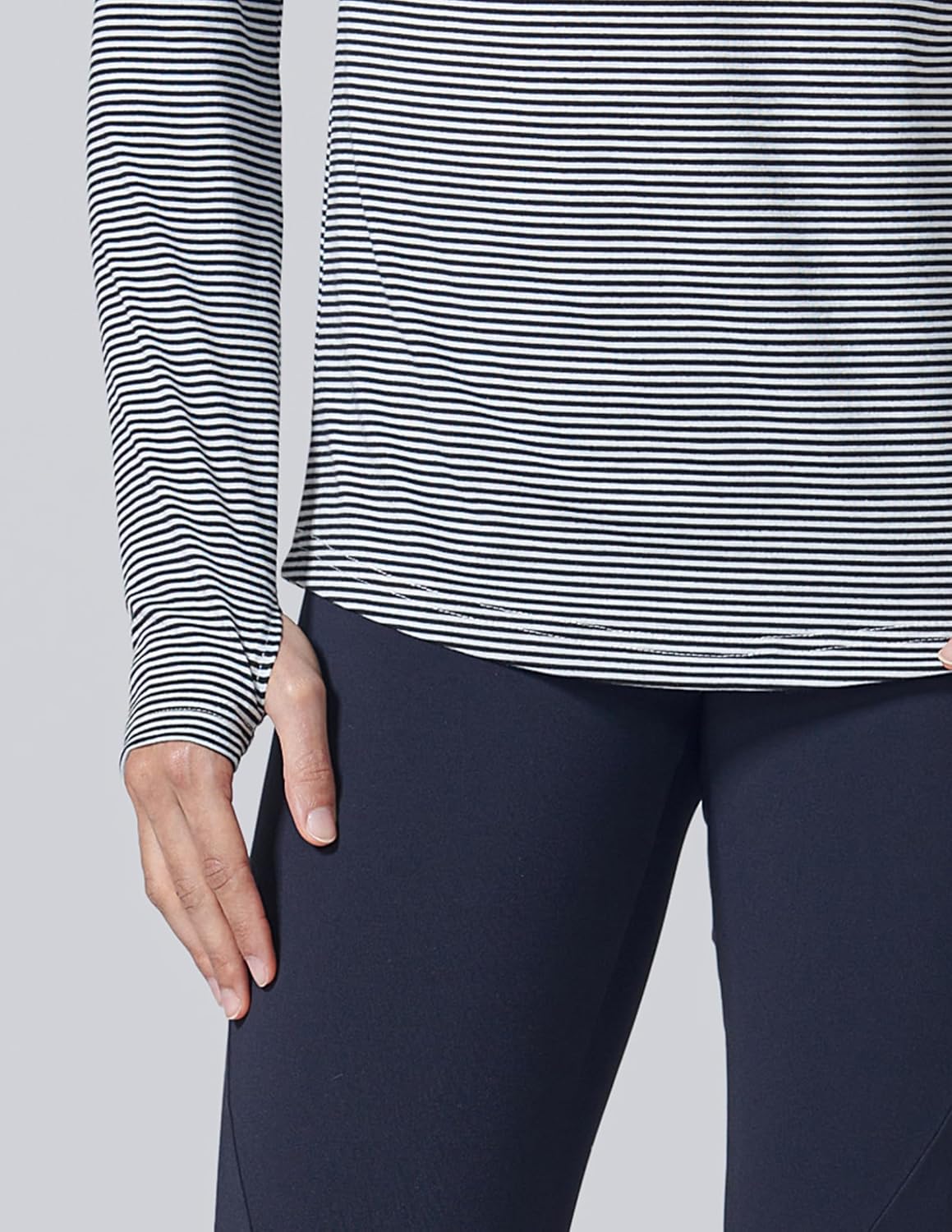 Liberty Imports 3 Pack: Women's Quick Dry Long Sleeve Quarter Zip Pullover Workout Shirts with Thumb Holes and Pocket - Image 6