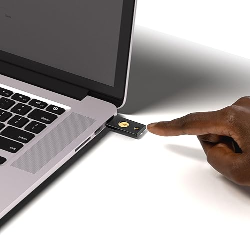 Miniatura 9 de Yubico Llave de seguridad, YubiKey 5, NFC Login, U2F, FIDO2, puertos USB-A, verificación doble, resistente, resistente a los golpes, impermeable