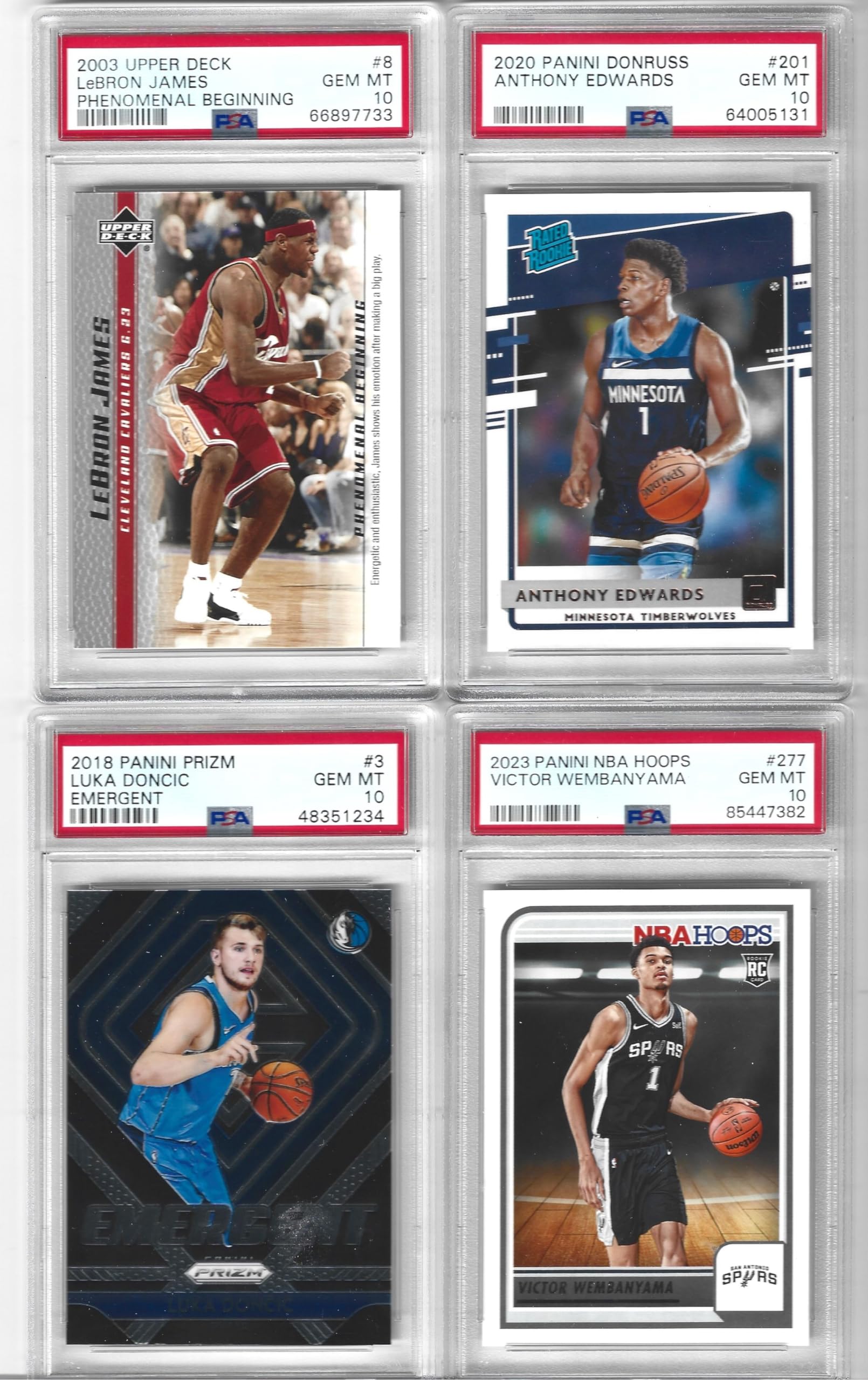 PSA10 lebron james / wembanyama panini instant Victor 0 PSA 2023 