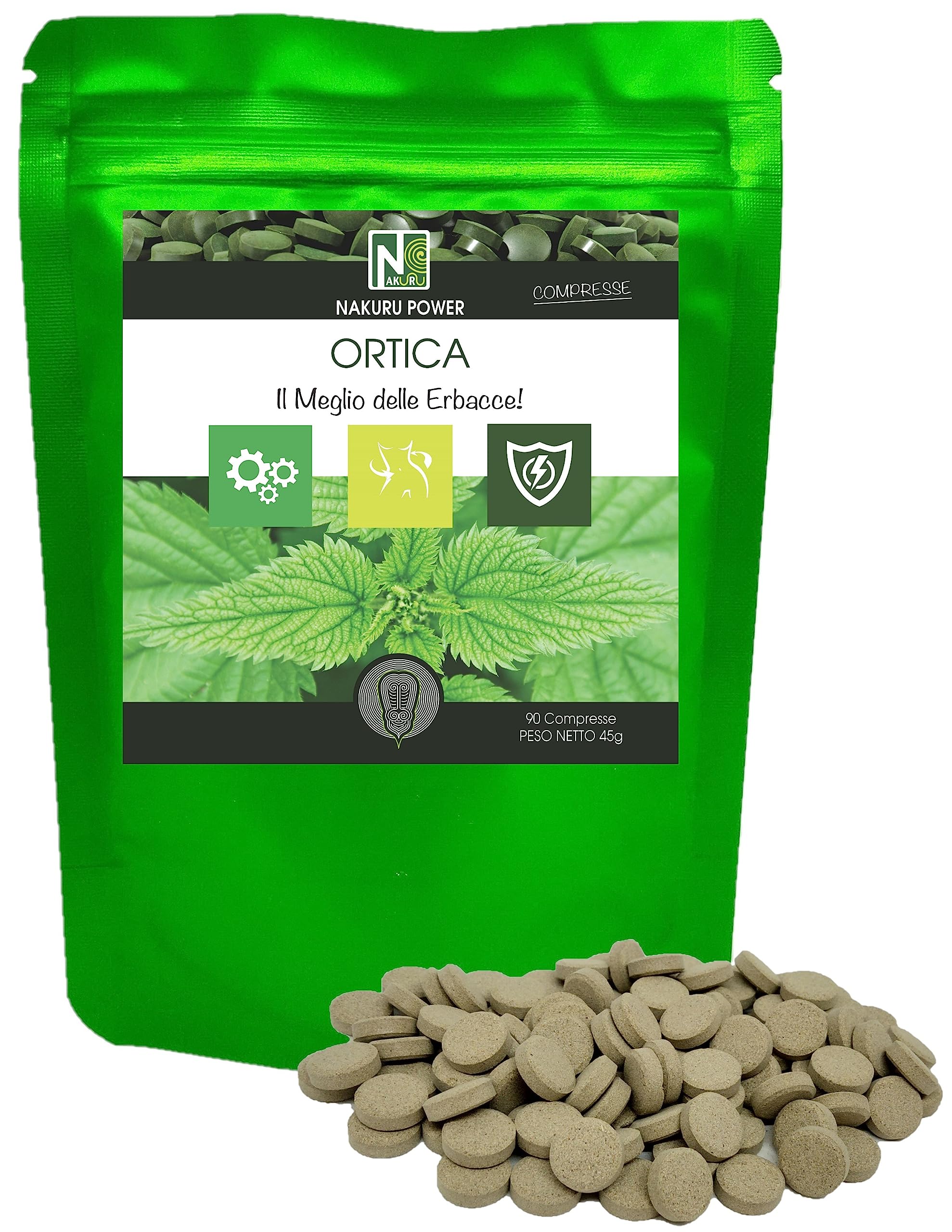 NAKURU | Ortica | 90 compresse da 500mg | Gamma Power | "Il Meglio delle Erbacce!"