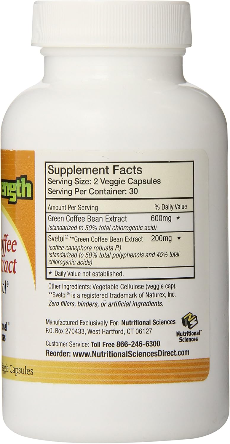 100% NATURAL G55 Full-Strength Green Coffee Bean Extract (MAXIMUM Weight Loss)! #1 Clinically Proven to Control Your Appetite and Lose Weight! - 60 Capsules/Bottle!