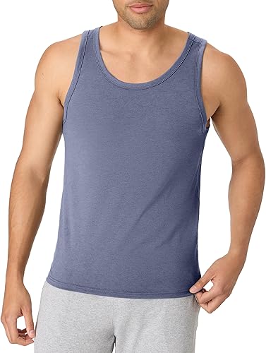 Hanes Camiseta sin mangas Originals de mezcla triple para hombre, Camisetas sin mangas ligeras para hombre, Camiseta tipo tank sin mangas