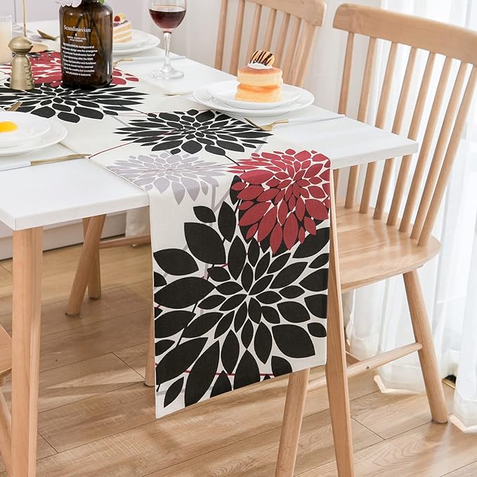 Herbst Tischläufer Mit Kürbissen - 40x180cm Polyester Tischdeko