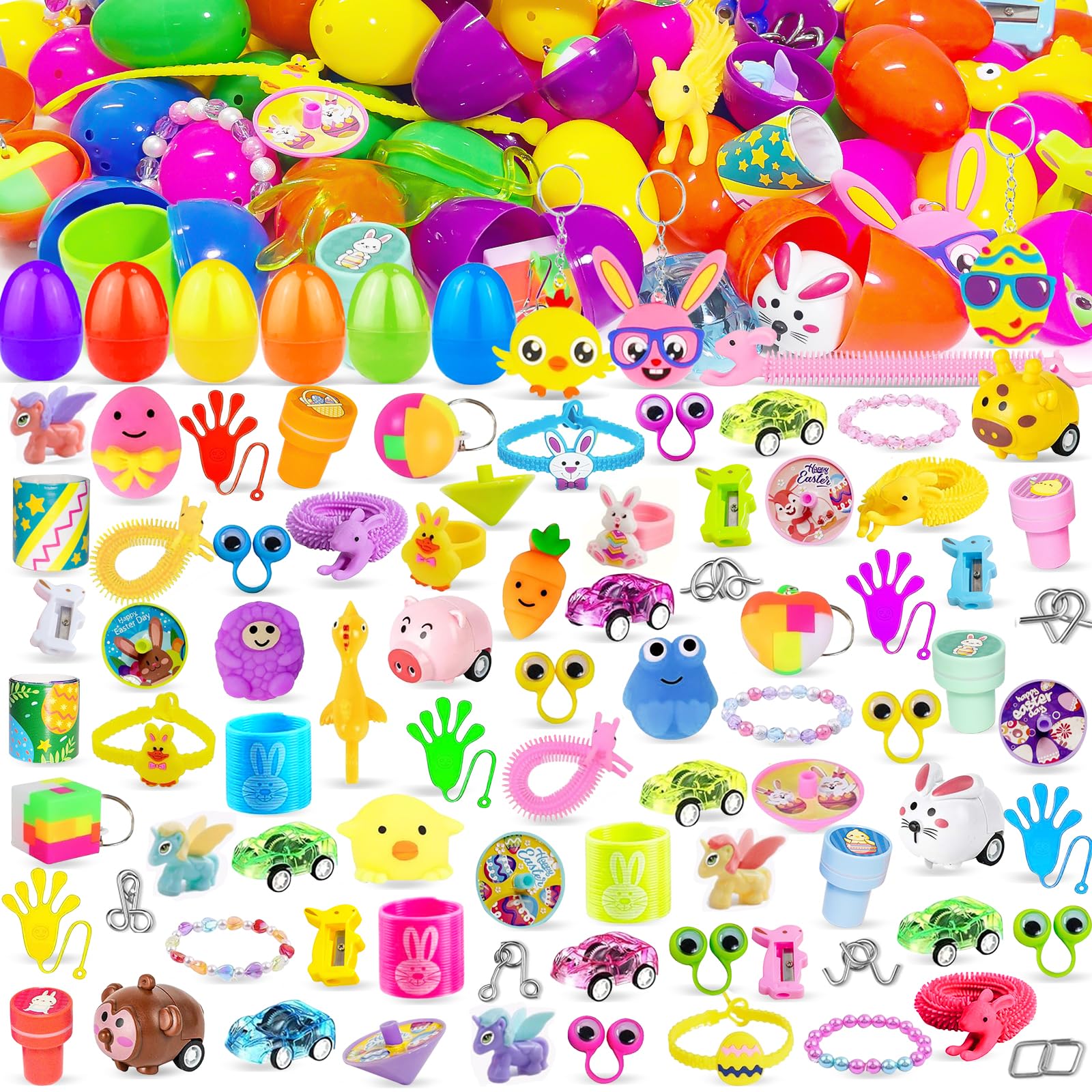 Huevos De Pascua Precargados Con Peluches De , Rellenos De Canasta Rellena Regalo Presente Animales De Peluche Conejos Para Ninos Adultos 36 Piezas