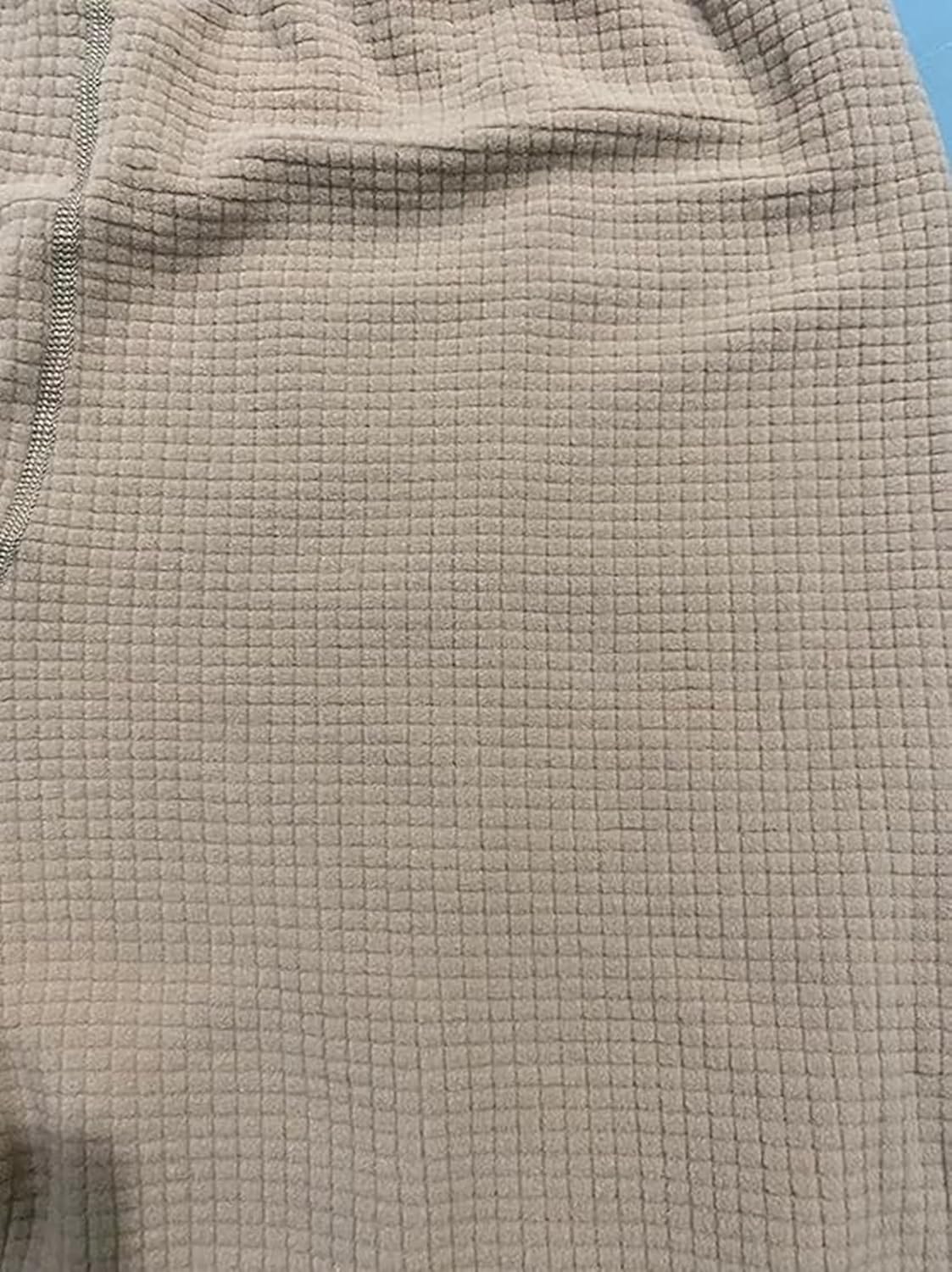 G.I. US Military Issue ECWCS Thermals Bottoms Gen III Level II Mid-Weight Thermals Base Layer Super Warm Tactical Grid Fleece (Desert Sand, X-Large-Long)