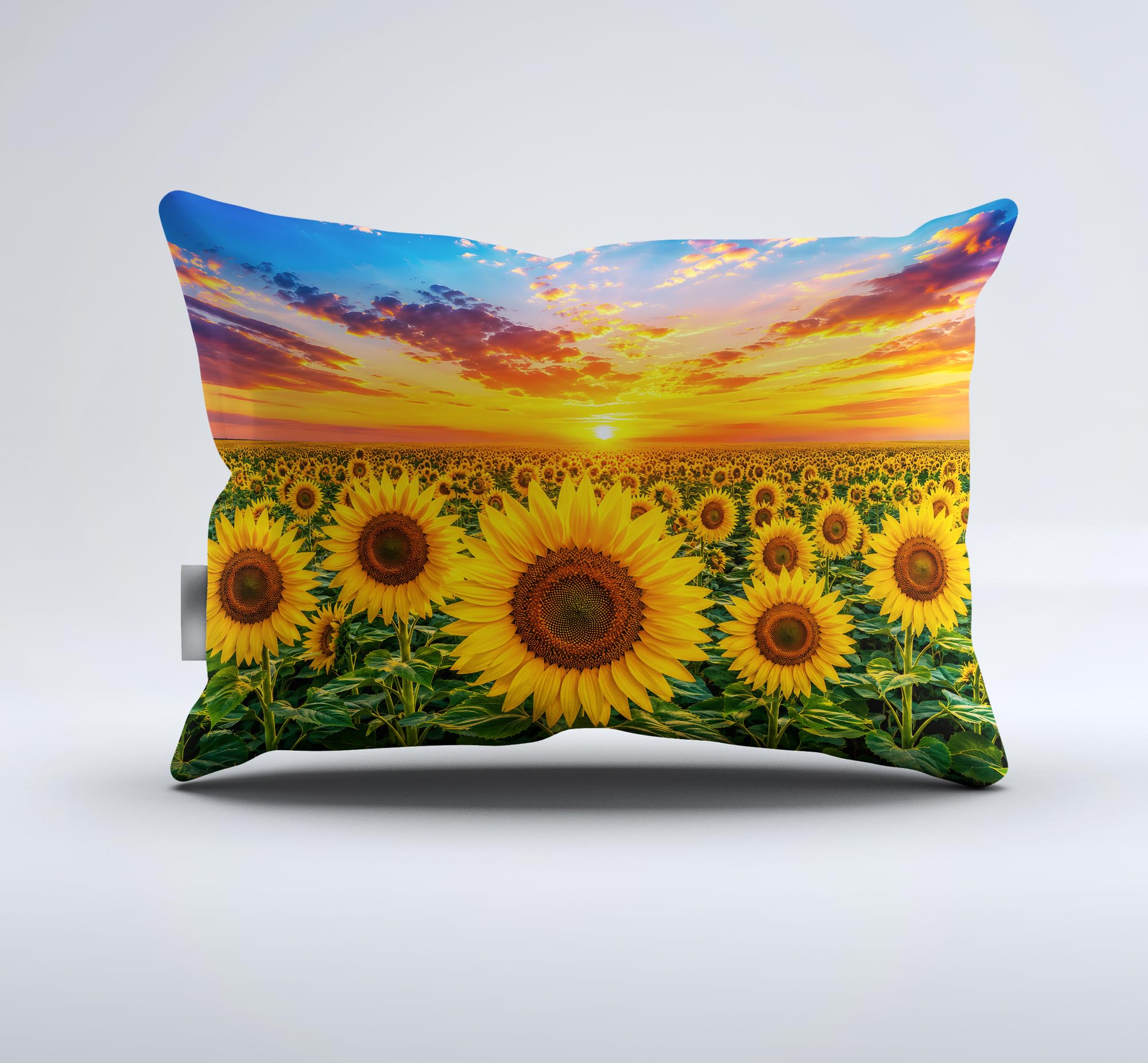 REALIN Set Biancheria Letto Girasole Copripiumino Oro Verso Il Sole 2/3/4PCS Copripiumini/Lenzuola/Federe,Singolo,Matrimoniale,King