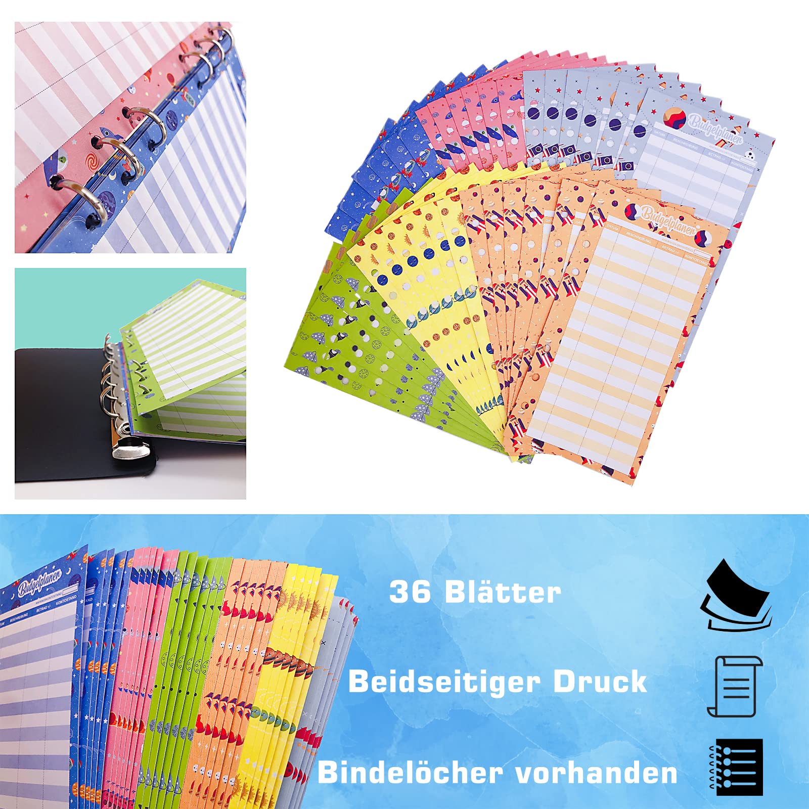 Fogli Budget A6 - 60 Pezzi Per Planner, Organizzazione Spese, 6 Fori - Foto 11