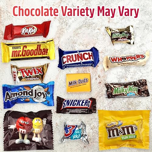 Miniatura 3 de Paquete variado de caramelos de chocolate – 5 libras a granel, mezcla de chocolate a granel surtida, surtido de dulces de oficina para fiestas de