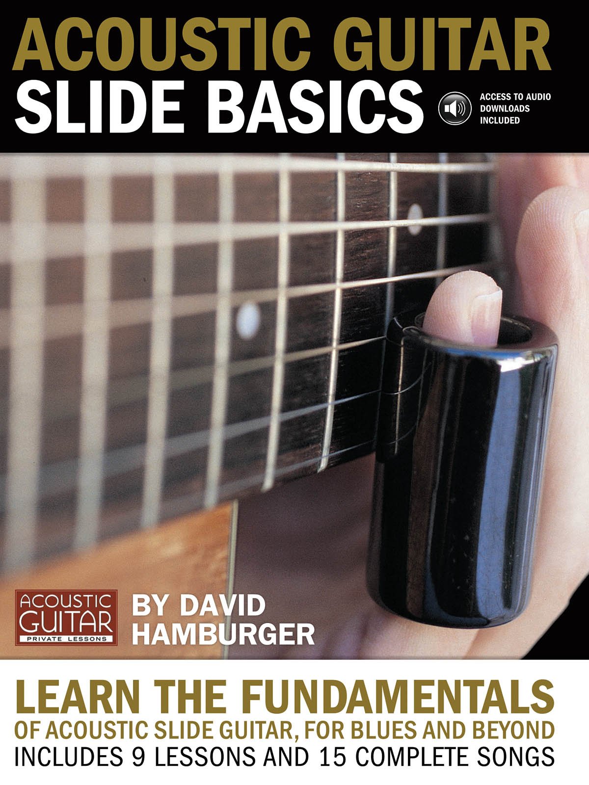 Livre de guitare slide basics avec CD pour jouer le blues à la maison