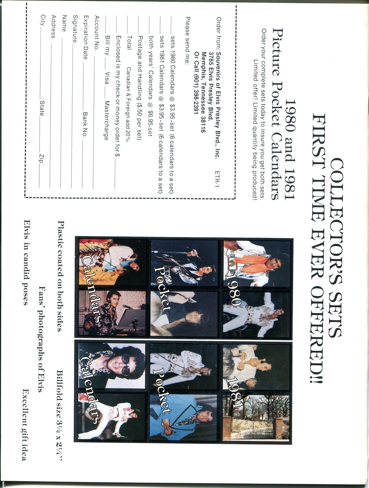 Elvis The Record #8 1/1980-Elvis fanzine-candid pix-FN at Amazon's