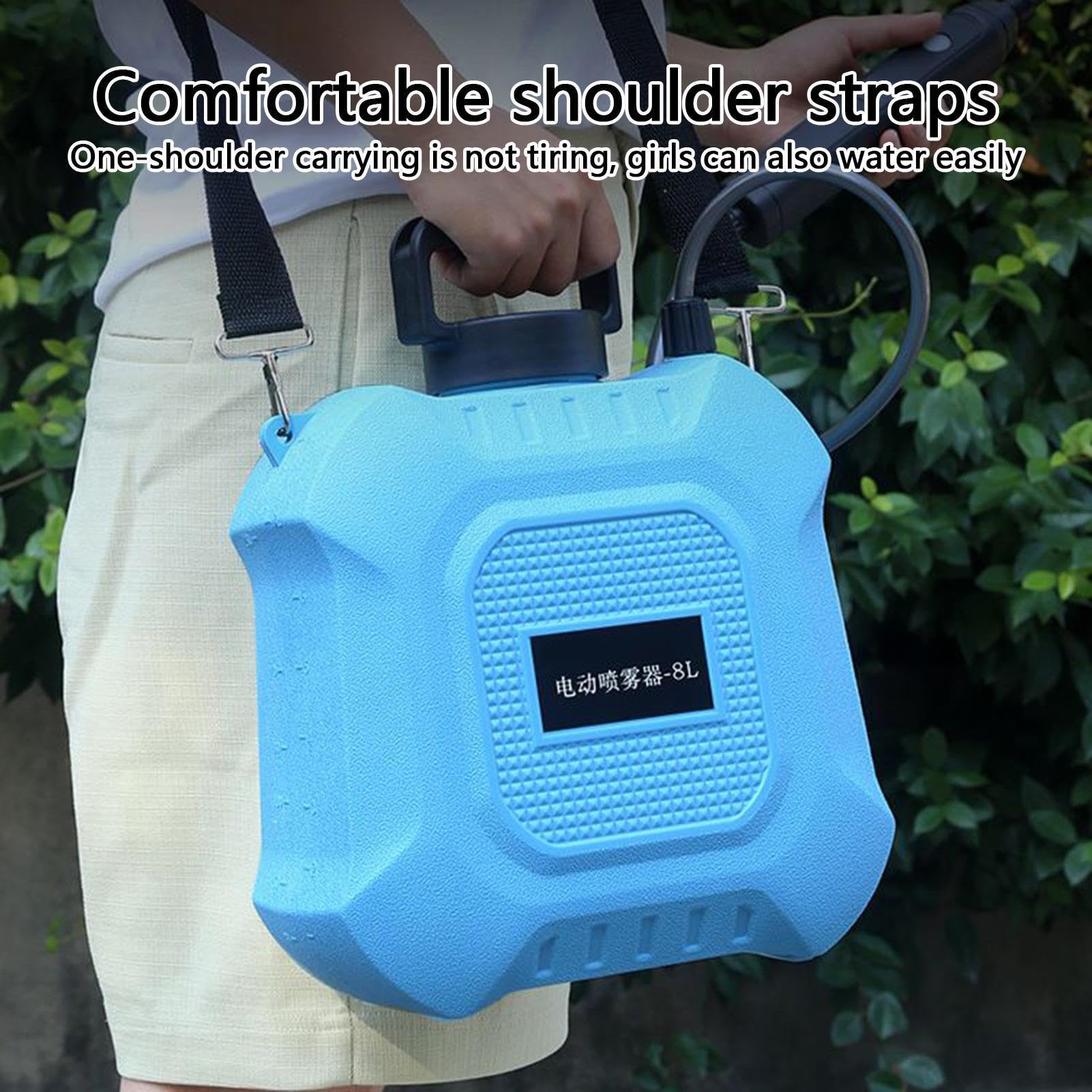 Irroratore Elettrico Zaino portatile con serbatoio d'acqua da 5/8 L | Spruzzatore da Giardino a Batteria per Cortile Patio Nebulizzazione Esterna Pulizia Lavaggio Auto Giardinaggio