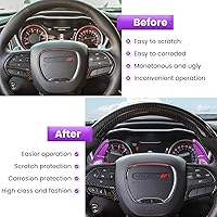 Vista 3 de Cubierta de cambios de volante extendidos para Dodge Challenger Charger Durango RT & Scat Pack 2015-2021, para Jeep Grand Cherokee 2014-2021