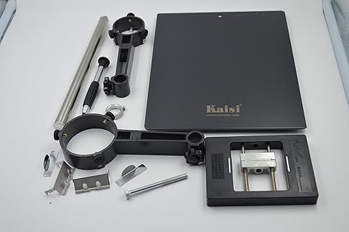 Miniatura 3 de Blomiky Muestra el soporte de pistola de mano de aire caliente con dos accesorios para la estación de soldadura de retrabajo SMD