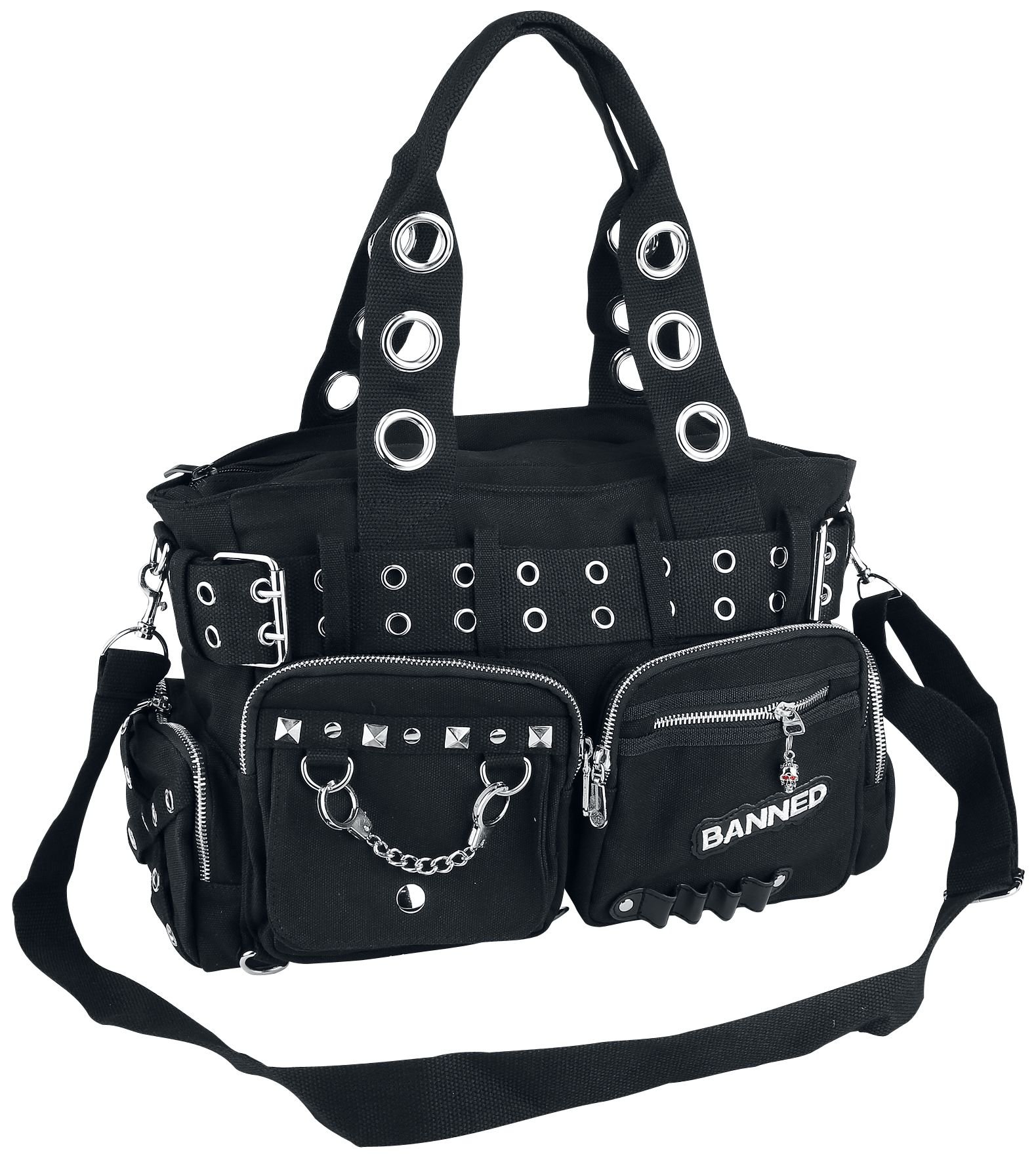 Zwarte Tas met Studs voor Elke Stijl