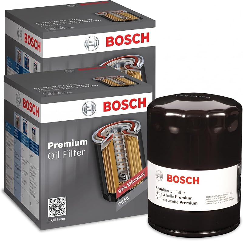 Filtro de óleo Bosch 3312 com tecnologia FILTECH para veículos selecionados – Conjunto com 2 unidades