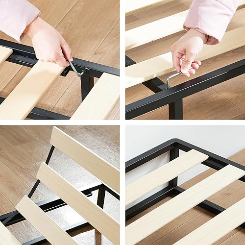 Miniatura 10 de Marco de cama de metal moderno Olee Sleep de 9.0 in