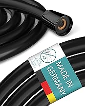 Engelbach® Shower Hose 160 cm – Flexible Plastic Matt Black Double Protection Anti-Twist – Wrinkle-Resistant, Universal Fitting ½ Inch – Made in Germany