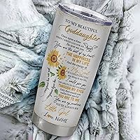 Vista 67 de Personalized To My Goddaughter From Godmother Stainless Steel Tumbler Cup Lion My Precious Goddaughter Birthday Graduation Christmas Travel Mug 20oz