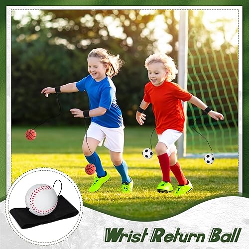 Miniatura 4 de Jerify Paquete de 30 bolas de goma de rebote para muñeca, ideales para béisbol, ejercicio, fiestas