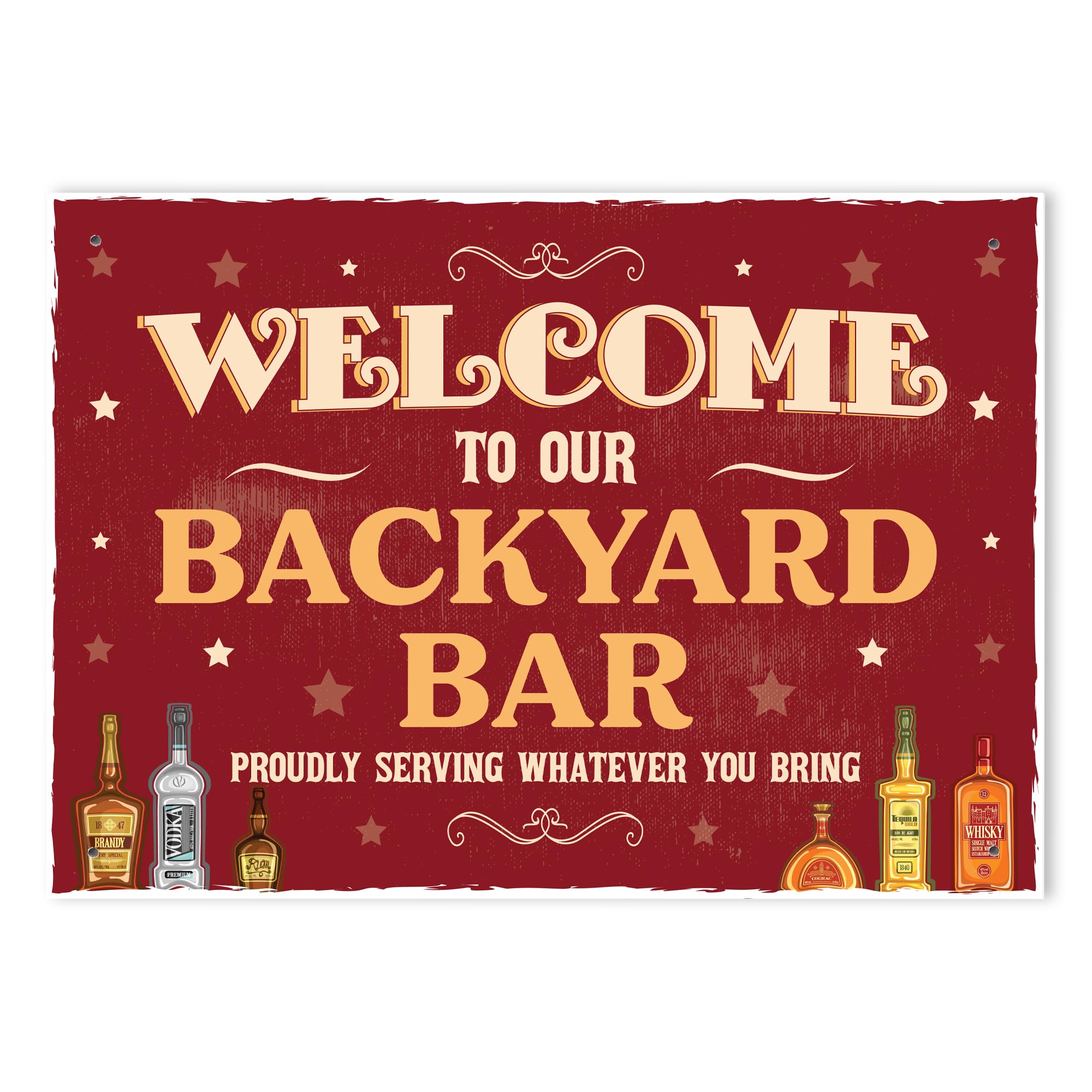Red Ocean Novelty Bar Sign Welcome Sign For Backyard Bar Funny Sign For Home Bar Man Cave Decor Gift For Men Women Bar Signs And Plaques