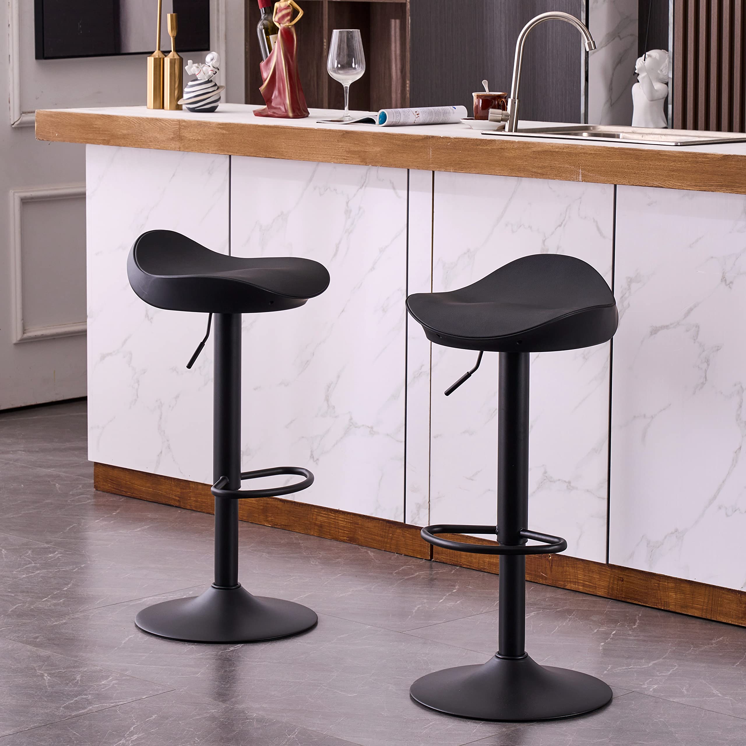 送料無料・名入れ彫刻 カウンターチェア ハイチェア 幅39cm シルバー 2