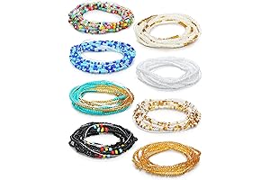 Handmade Strand Permanent Waist Beads Belly Body Chain For Women