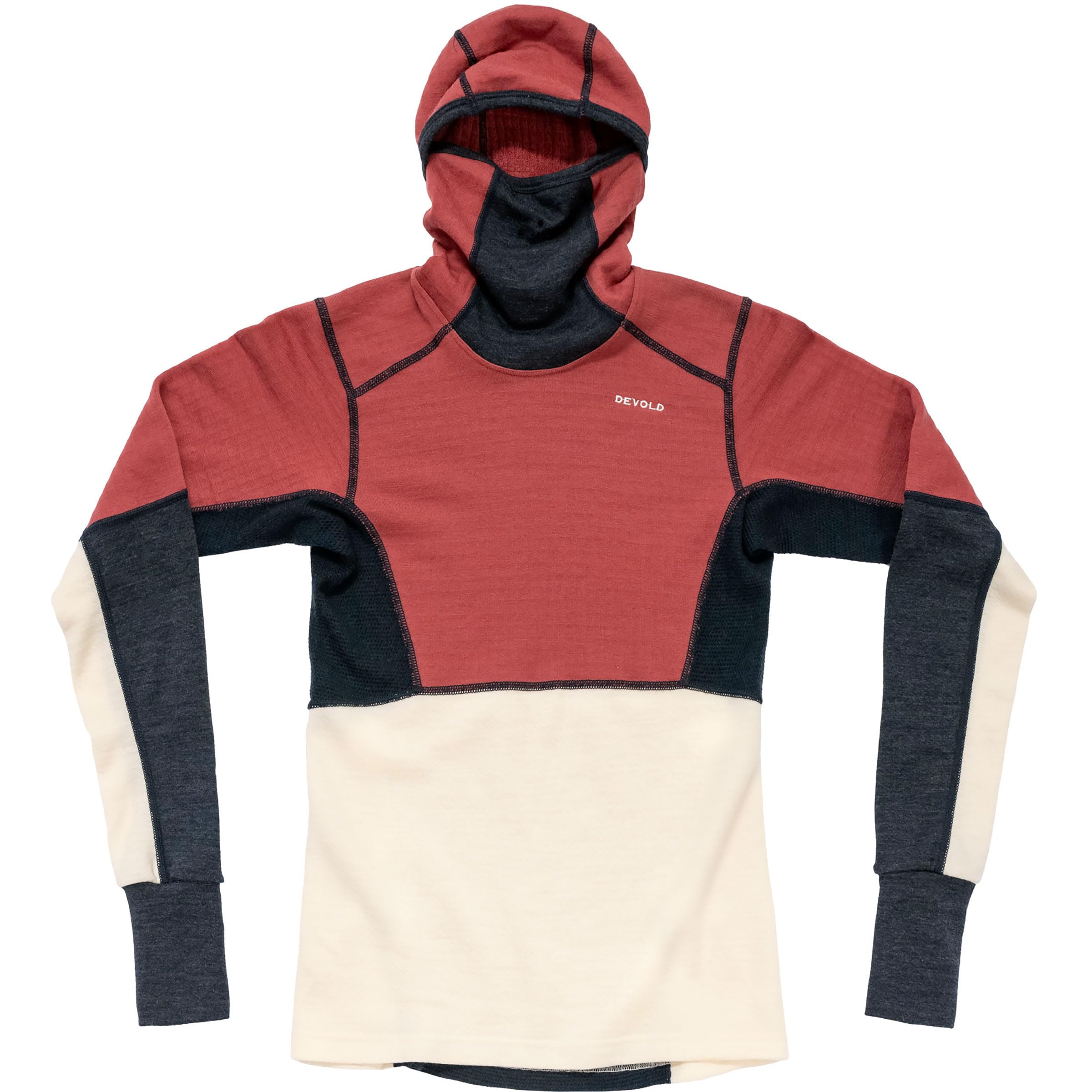 Devold Damen Expedition Arctic Pro Hoodie Longsleeve, Marsala, L