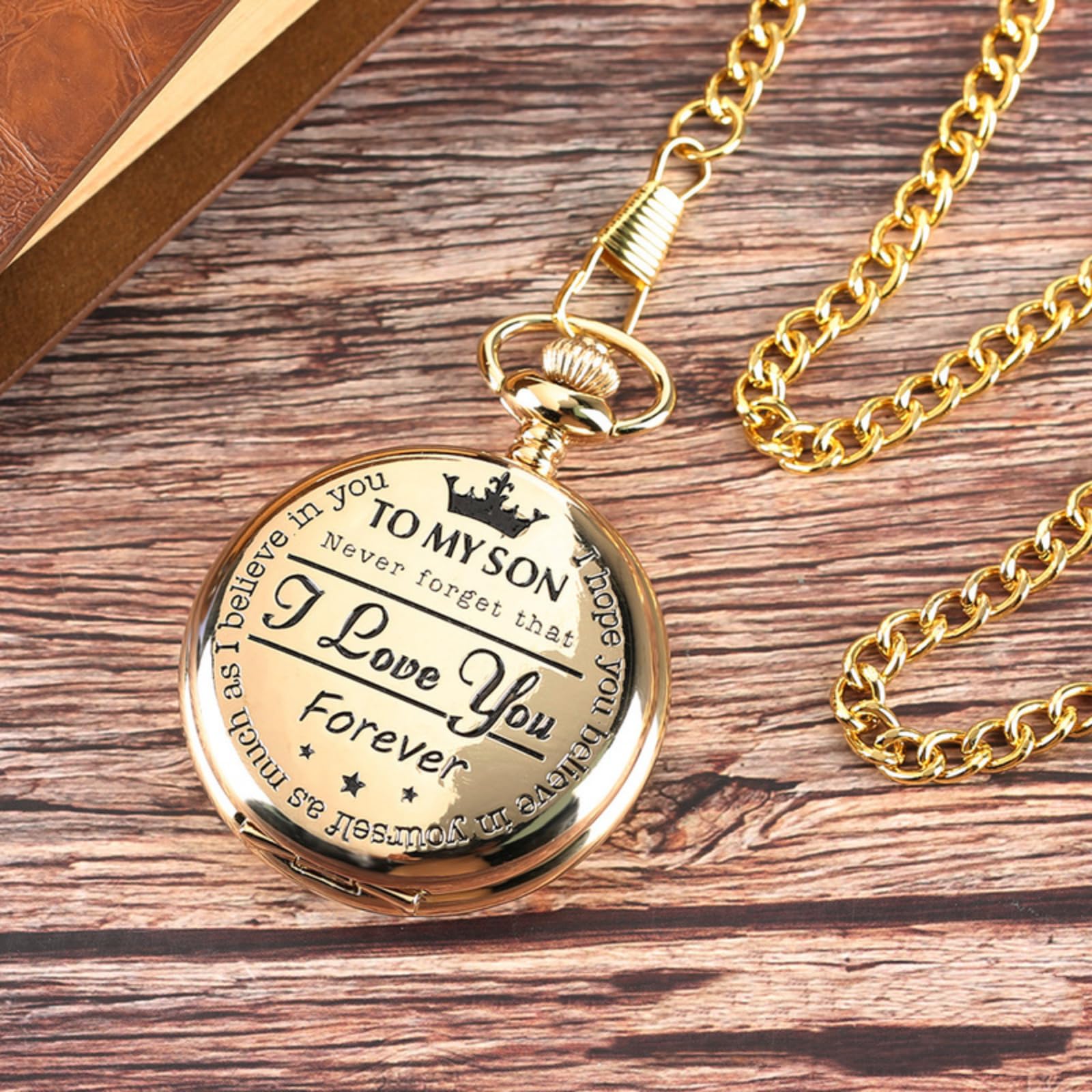 tasca, Orologio da tasca retrò con incisione al quarzo, orologio ciondolo for uomo e donna