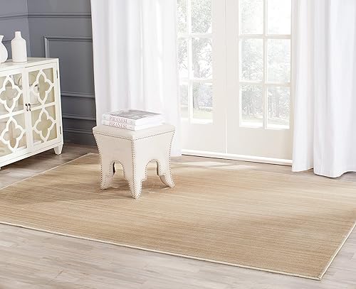 SAFAVIEH Infinity Collection INF584K - Alfombra de área de 9 x 12 pies, beige y verde, no desprende pelusa y de fácil cuidado, ideal para zonas de