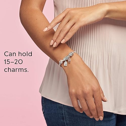 Miniatura 8 de Pandora Moments - Pulsera de cadena de serpiente con cierre de corazón brillante