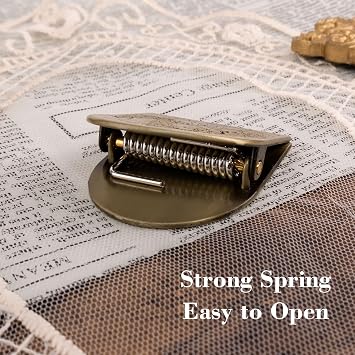 Dizdkizd Vintage Metal Book Clip for Planners, Journal Accessories, Small Brass Page Holder for Documents, Notebooks, Cookbook, Binder Clamp, Book Mark - Butterfly Fairy