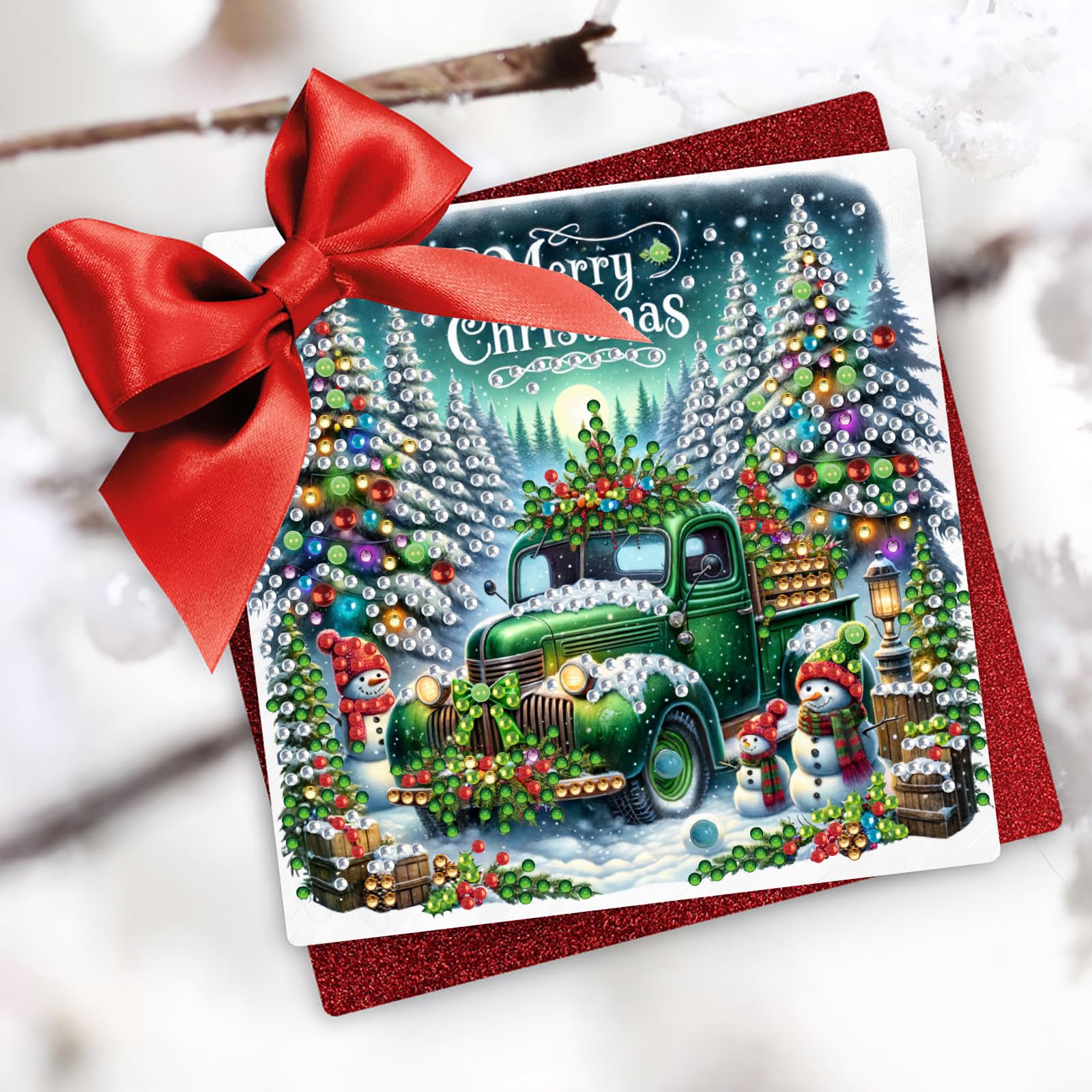24 biglietti di auguri pieghevoli fai da te con pittura a diamante design creativo biglietti di ringraziamento benedizione regalo di auguri set per compleanno Natale artigianato regalo