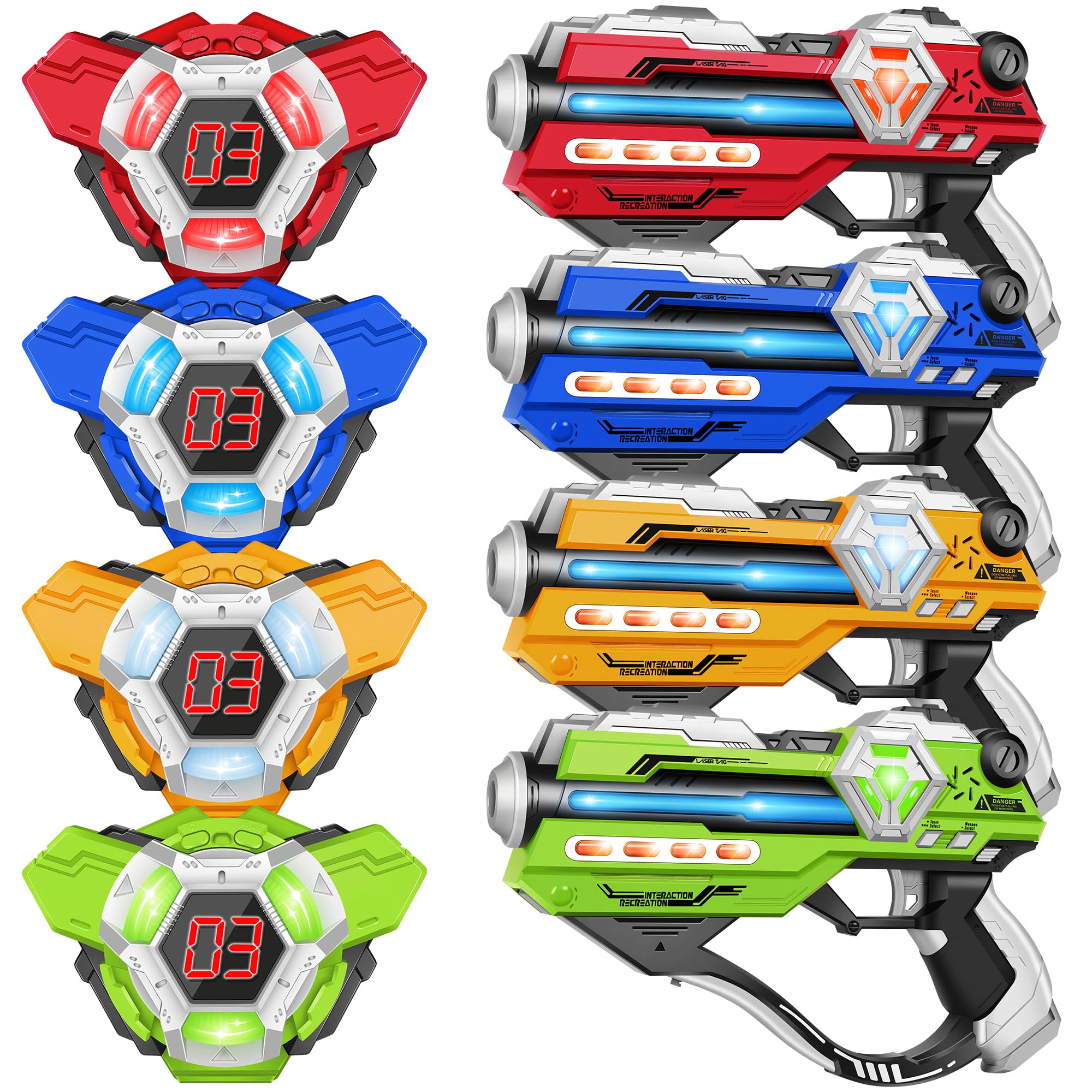 Photo 1 of IJO Laser Tag Guns Set of 4 with Vests