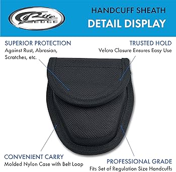 Amazon.co.jp: 手錠ケース ナイロン ブラック モールド成型 : Hobbies