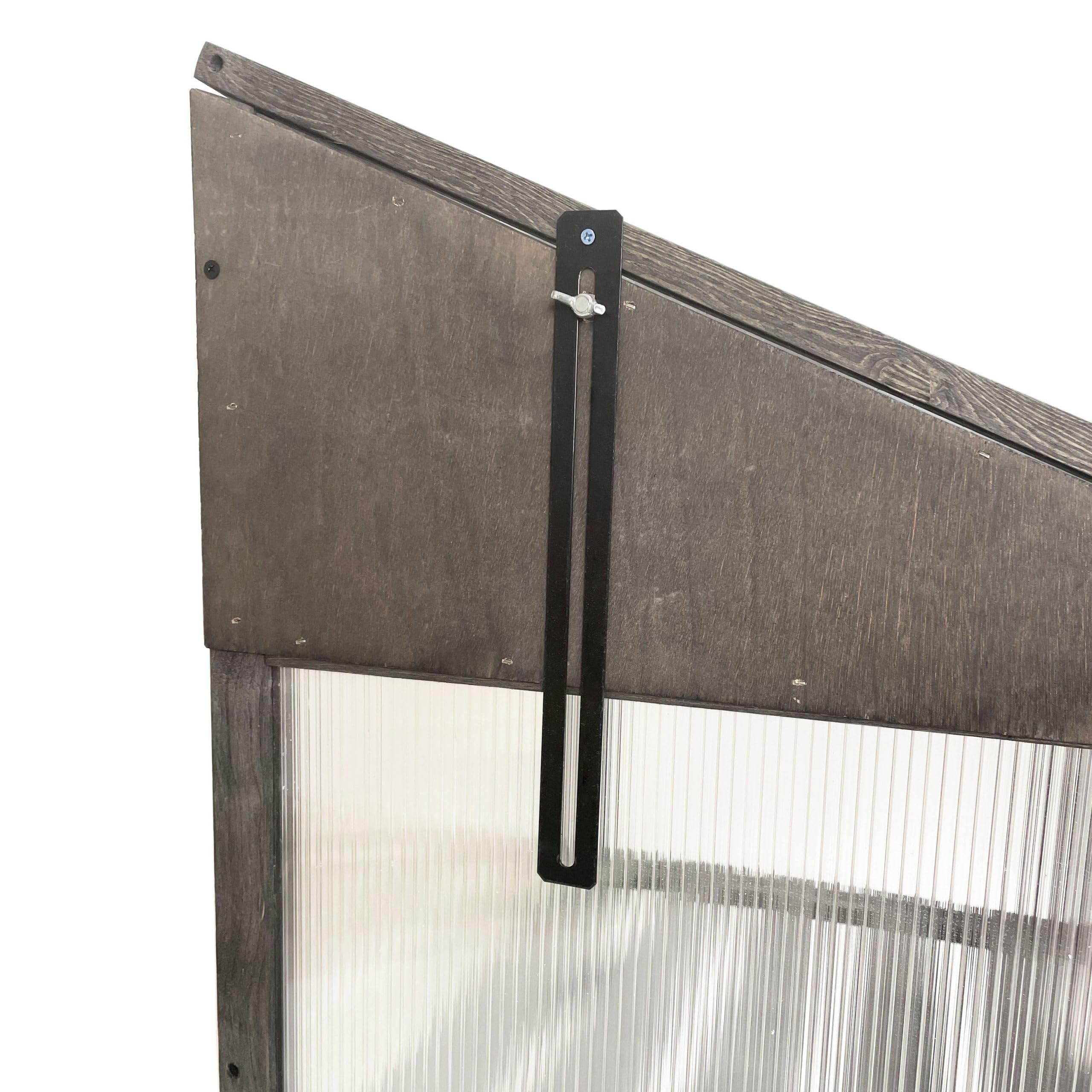Invernadero - Invernadero - Jardín - Cultivo - Invernadero - Invernadero - Abeto con placas de PC (60x49x97,5cm (gris)