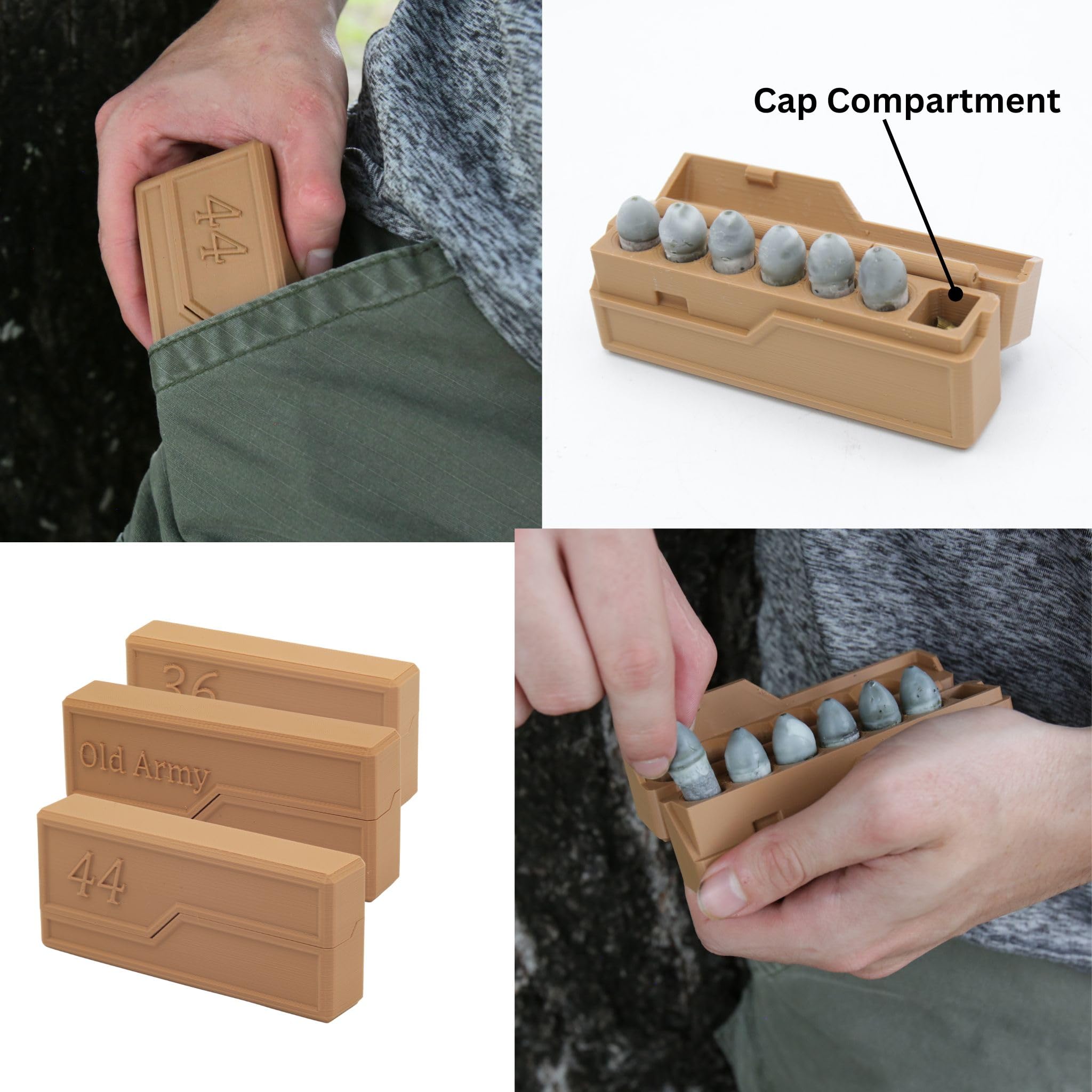 Ruger Old Army Paper Cartridge Wallet Hinged Top