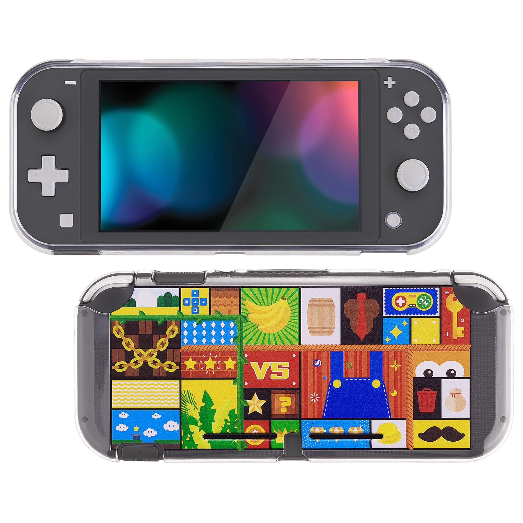 PlayVital Cover Custodia per Nintendo Switch Lite,Copertura Morbida TPU Protezione Accessorio per Nintendo Switch Lite Console-Avventura Rompicapo