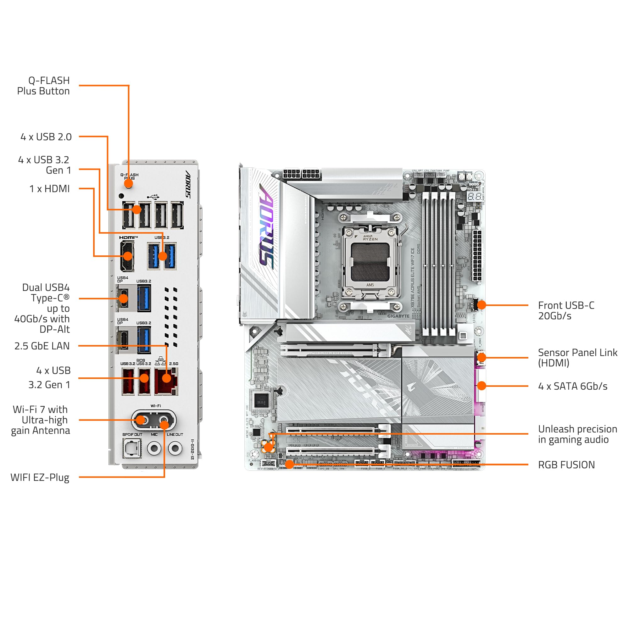 Amazon | GIGABYTE X870E AORUS Elite WIFI7 ICE AMD AM5 LGA 1718