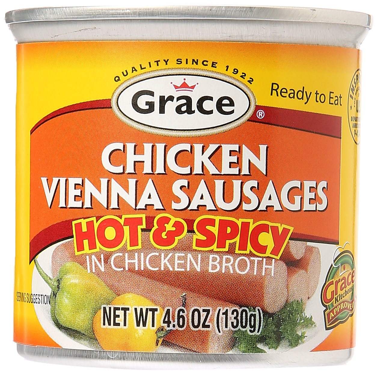 Grace Hot & Spicy Chicken Vienna Sausages, 5oz