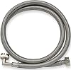 Eastman Washing Machine Connector, 34 Inch FHT Connection, 90 Degree Elbow, 5 Foot Braided Stainless Steel Washing Machine Hoses, 48374