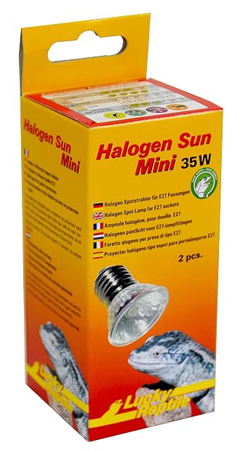 Lucky Reptile lámpara de halógenos Sun Mini pack doble - 35 W radiador para bases E27