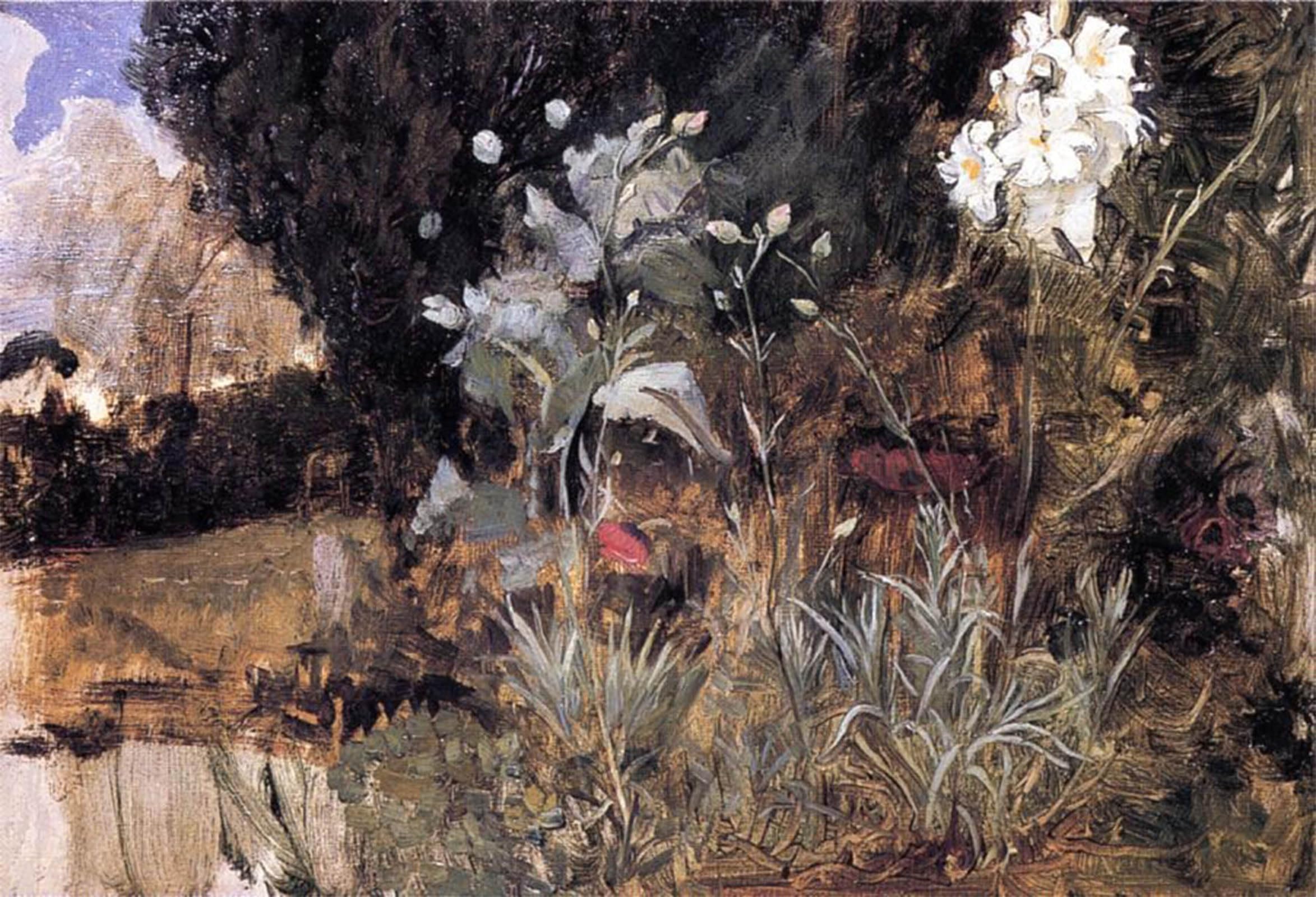 SERENDIPITP Vintage Picture Print on Canvas Wall Art Poster Flower Sketch for 'the Enchanted Garden by John William Waterhouse Artwork Print Poster for Wall Decor 60x90cm