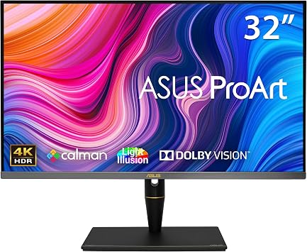 ASUS ProArt PA32UCX-PK 4K HDR IPS Mini LED Monitor - 32 , 1200 nits, 10 bit, Dolby Vision, HLG, 1152 zones, 99% DCI-P3, 99.5% Adobe RGB, 100% sRGB/Rec. 709 , Hardware Calibration, Thunderbolt 3