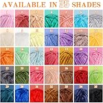 LUNARM Chenille Velvet Yarn, Soft Chunky Blanket Yarn for Crocheting 3*100g | Include 12pcs Big Eye Needles, 10pcs Stitch Markers for Hand Knitting Scarves, Clothes, Machine Washable-Yellow